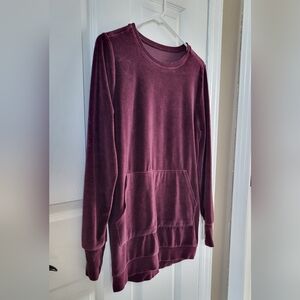 Plush Purple Long Sleeve Hoodie